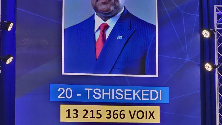 RDC: Félix Tshisekedi réélu pour un second mandat avec 73,34 %