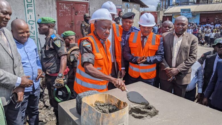 Nord-Kivu: Le Gouverneur militaire lance les travaux de construction du marché Kisoko de Goma